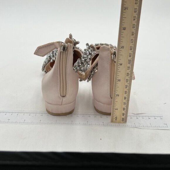 XYD Women Classic Pointed Toe D'Orsay Wedding Flat Sandals Sparkly Rhinestones A - Picture 5 of 8